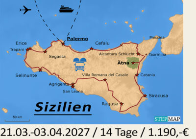 FBA 250 F Sizilien/Ätna-Flug