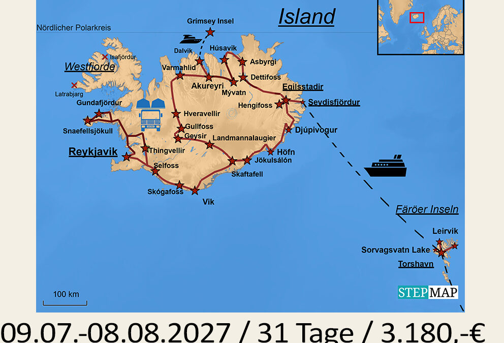 FBB 353 Island / Färöer / Hochland – Seeweg