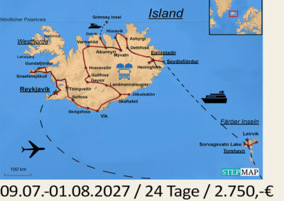 FBB 354 Island Hochland mit den Färöer Inseln