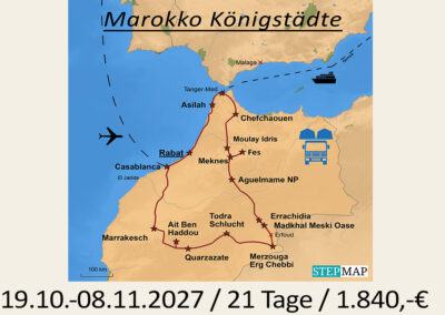 FBB 360 F Marokko – Königsstädte und Wüste Flug